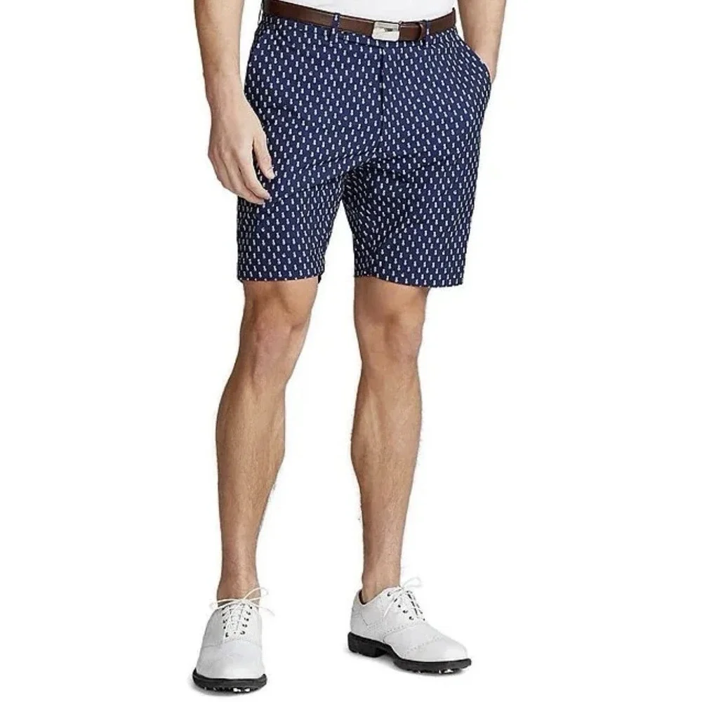 NWT RLX Ralph Lauren Golf Shorts Blue Pineapples Water Repellent Size 32 $98 - Picture 3 of 8